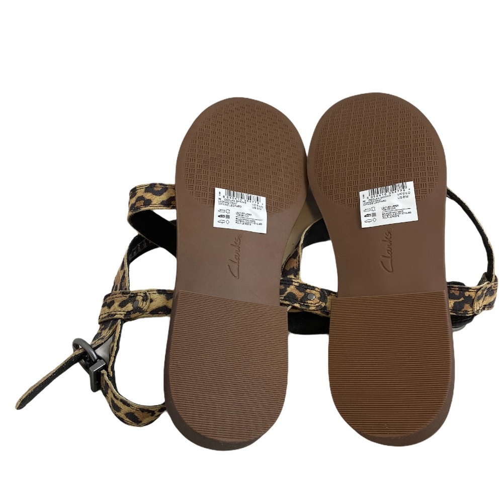 CLARKS Declan Spring Leopard Print Sandal NWT - Picture 6 of 8